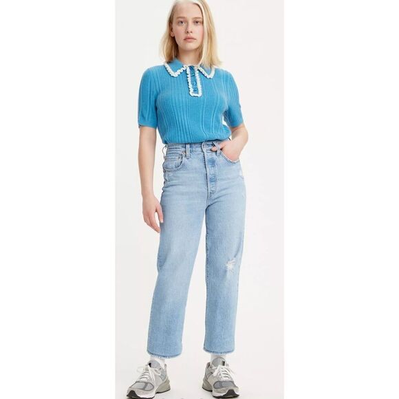 NWT LEVIS RIBCAGE STRAIGHT ANKLE WOMEN'S Jeans, Sz 31, $118 F41 - Picture 3 of 11